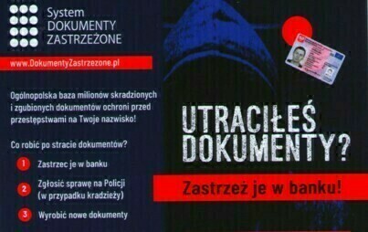 Zdjęcie do Utraciłeś dokumenty? Nie pozw&oacute;l ukraść swojej tożsamości
