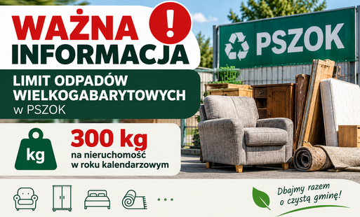 Zdjęcie do Ważna informacja &ndash; limit odpad&oacute;w wielkogabarytowych w PSZOK