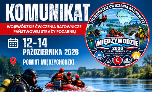 Zdjęcie do Wojew&oacute;dzkie ćwiczenia ratownicze &bdquo;Międzywodzie 2026&rdquo; w powiecie międzychodzkim