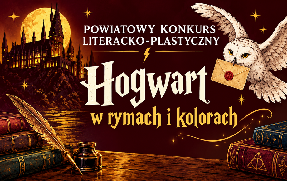 Konkurs literacko-plastyczny „Hogwart w rymach i kolorach” w Kwilczu