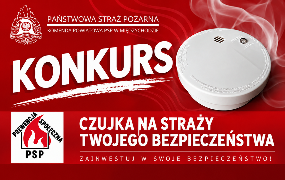 Konkurs dla mieszkańców powiatu międzychodzkiego o czujniki bezpieczeństwa