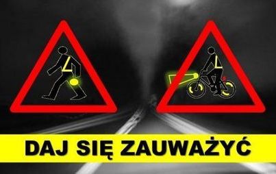 Zdjęcie do Noś odblaski, bądź widoczny na drodze!