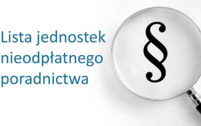 Zdjęcie do Lista jednostek nieodpłatnego poradnictwa