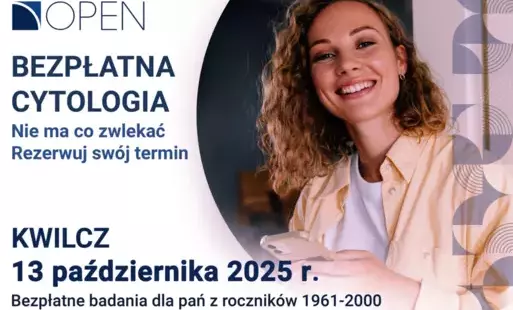 Zapraszamy Panie na BEZPŁATNE badanie cytologiczne